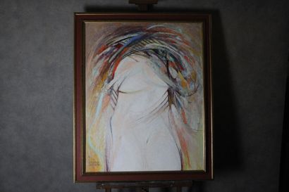 Femme
Michel SANZIANU (1944) Woman, oil on...