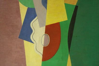 Ecole cubiste 
Composition, oil on canvas,...