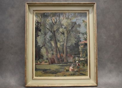 Nanette GENOUD (1907-1987), Landscape with...
