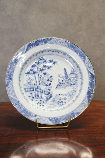 CHINE - Compagnie des Indes 
Suite of 4 porcelain...