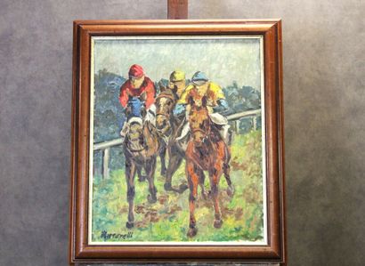 Mario PASARELLI
The Jockey Race. Oil on canvas,...