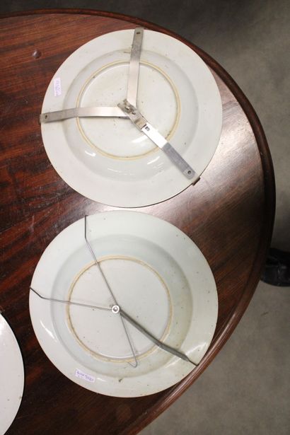 CHINE - Compagnie des Indes 
Suite of 4 porcelain...