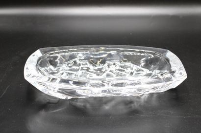 DAUM. Meeting of a transparent glass vide-poche...