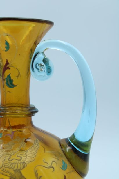 AUGUSTE Jean (1830 - 1904). Vase with handles...