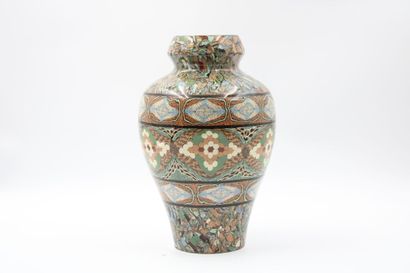GERBINO
(attributed to ) Polychrome ceramic...