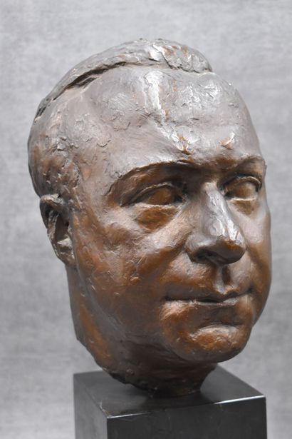 Pedro MEYLAN (1890-1954). Tête d'homme en...
