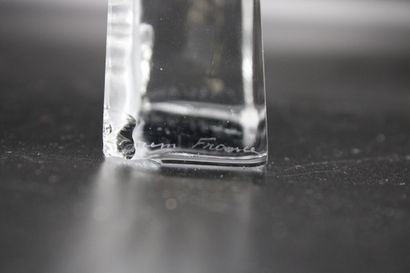 DAUM. Meeting of a transparent glass vide-poche...