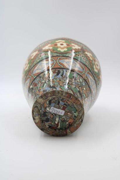 GERBINO
(attributed to ) Polychrome ceramic...