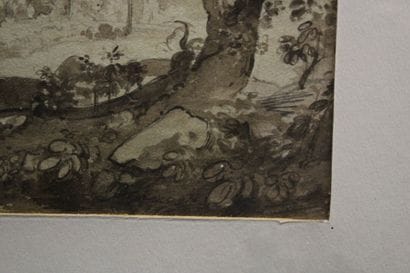 Ecole du XIXe siècle
LAVIS and pencil on...