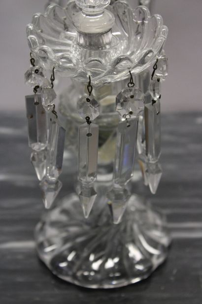 Bougeoirs Baccarat
BACCARAT. Pair of candlesticks...