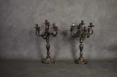 Paire de candélabres.
Paire de candélabres...