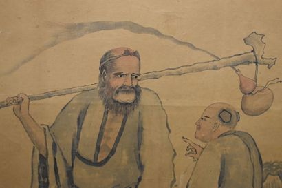 Far East. Pendant representing a scene of...
