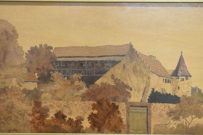 Charles SPINDLER (1865-1938). Landscape,...