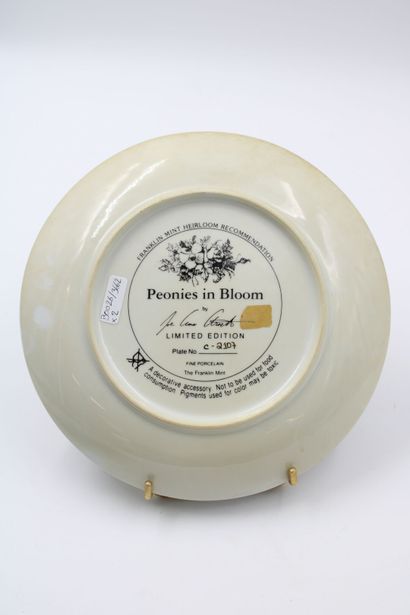 Meeting of two plates one in porcelain with...
