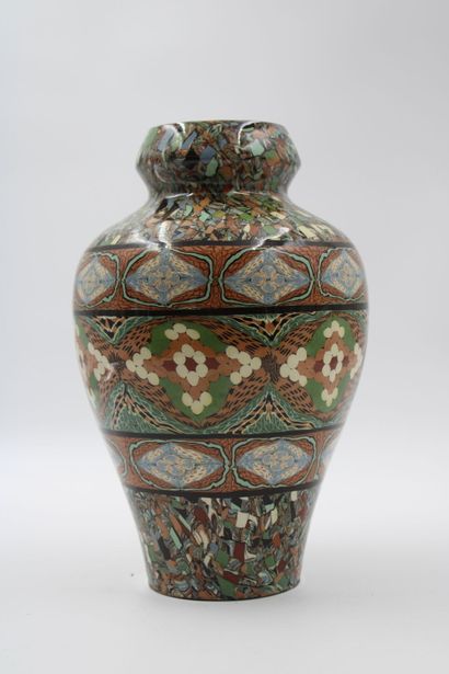 GERBINO
(attributed to ) Polychrome ceramic...