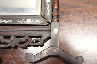 TONKIN, early 20th century. Pair of mirrors...