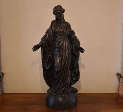 Vierge de l'Immaculée Conception en bois...
