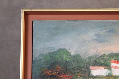Paysage
School of the XXth century, Fields...