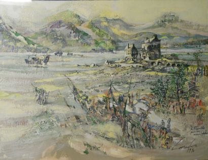 Daniel LOURADOUR (1930-2007) The Mist, watercolor...