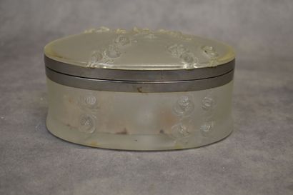 LALIQUE France. Box out of pressed moulded...