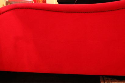 Sofa BRETZ model GAUDI in red velvet fabric...
