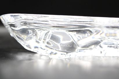 DAUM. Meeting of a transparent glass vide-poche...