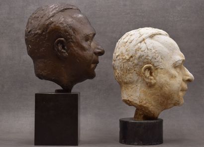 Pedro MEYLAN (1890-1954). Tête d'homme en...