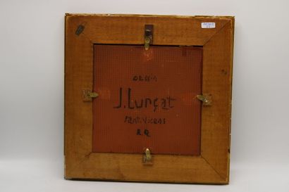 Jean LURCAT (1892-1966). Framed ceramic tile,...