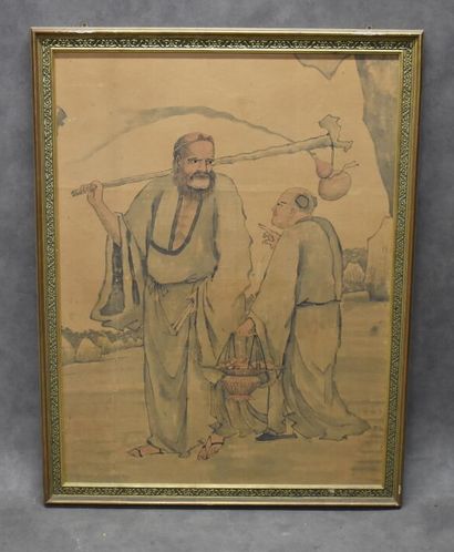 Far East. Pendant representing a scene of...