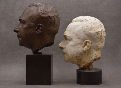 Pedro MEYLAN (1890-1954). Tête d'homme en...