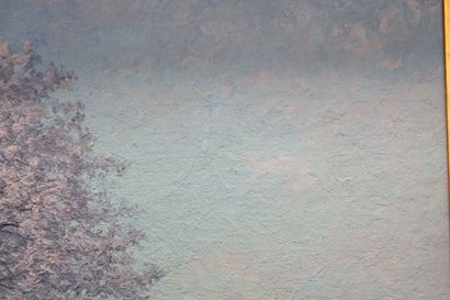 E. DI MARZO (XIX-XX), Landscape with chickens,...