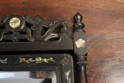 TONKIN, early 20th century. Pair of mirrors...