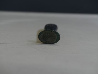 Réunion de dix sceaux en argent fourré, plusieurs...