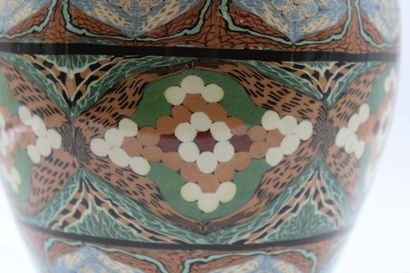 GERBINO
(attributed to ) Polychrome ceramic...