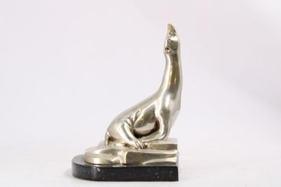 Pair of silver plated bookends in the shape...