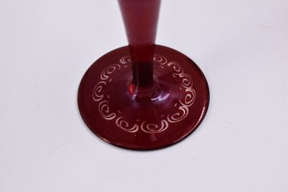 BOHEME. Service of six Bohemian crystal glasses...