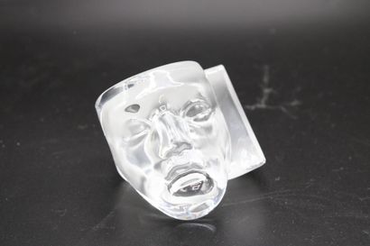 DAUM. Meeting of a transparent glass vide-poche...