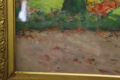 Ernest G. MARKET (1864-1932). View of a park...