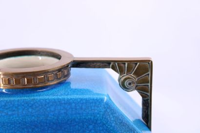 SEVRES (in the taste of) Blue ceramic vase....