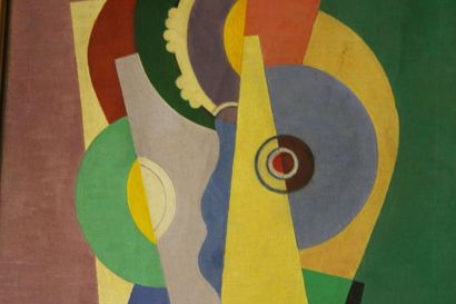 Ecole cubiste 
Composition, oil on canvas,...