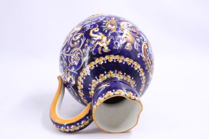 GIEN Important pitcher with Renaissance decoration...