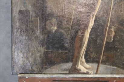 Ecole du début du XXe siècle 
Nude male model....