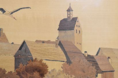 Charles SPINDLER (1865-1938). Landscape,...