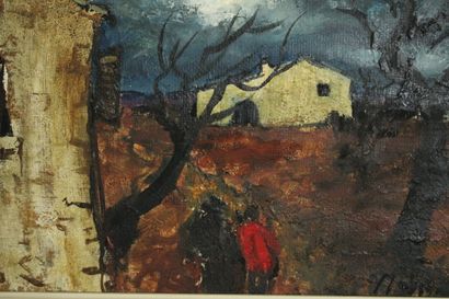 MASSON (XXth century), Landscape, oil on...