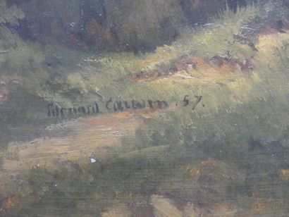 Édouard Louis CAUVIN (1817-1900). Landscape...