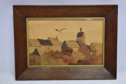 Charles SPINDLER (1865-1938). Landscape,...