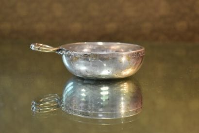 Tastevin en argent poinçon minerve avec prise...
