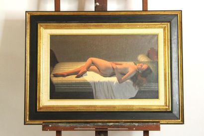 Reza SAMIMI (1919-1991), Naked woman on a...