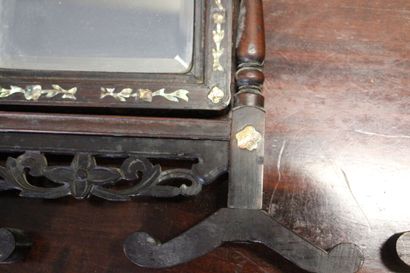 TONKIN, early 20th century. Pair of mirrors...