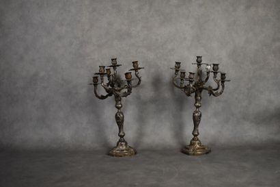 Paire de candélabres.
Paire de candélabres...